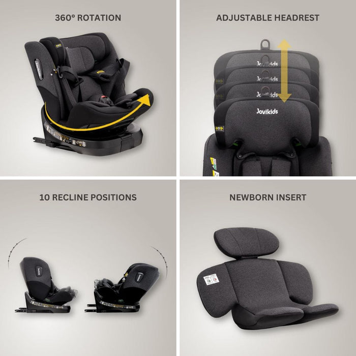 Jovikids Car Seat Jovikids Ranger TT i-Size 360 Rotating Car Seat - Twilight