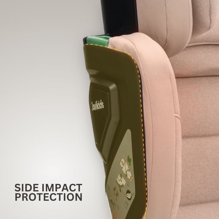 UK Baby Centre Car Seat Jovikids Rober+ Folding Highback Booster Seat - Rosewood