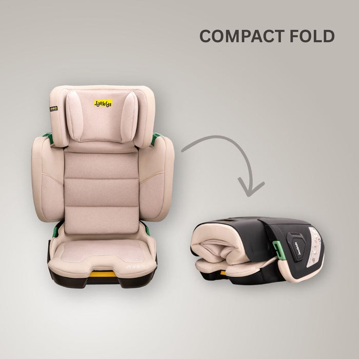 UK Baby Centre Car Seat Jovikids Rober+ Folding Highback Booster Seat - Rosewood