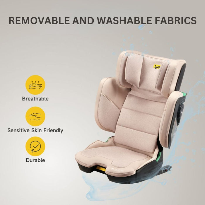 UK Baby Centre Car Seat Jovikids Rober+ Folding Highback Booster Seat - Rosewood