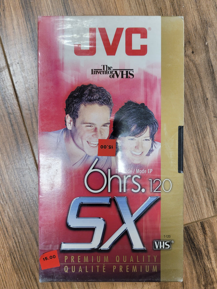JVC SX Premium Quality T-120 VHS Cassette - 6 Hour