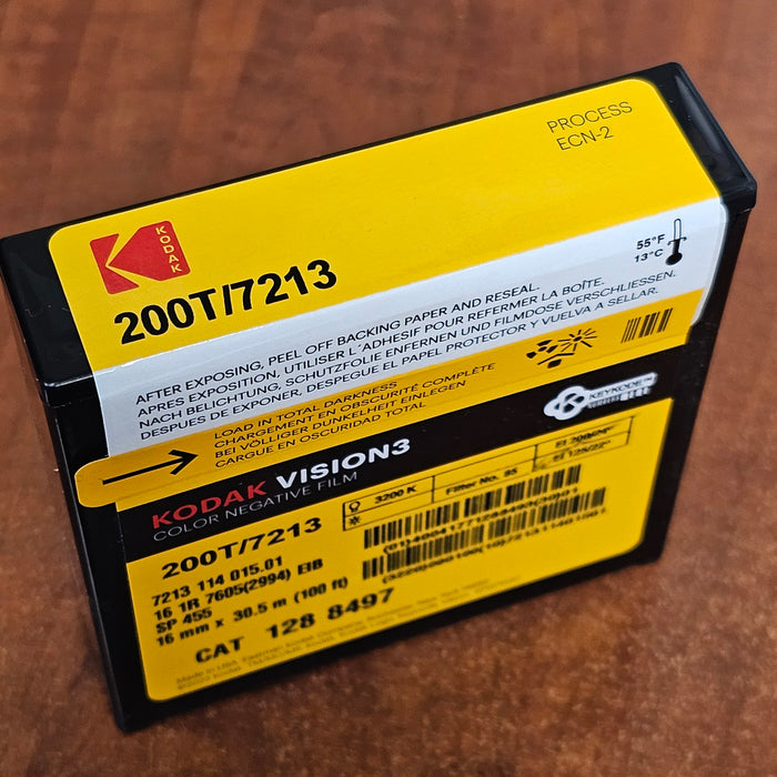 KODAK 16mm 100' VISION3 200T Color Negative Film 7213