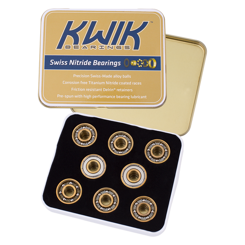 Kwik Bearings - Swiss Nitride 8mm Bearings (16 Pack)