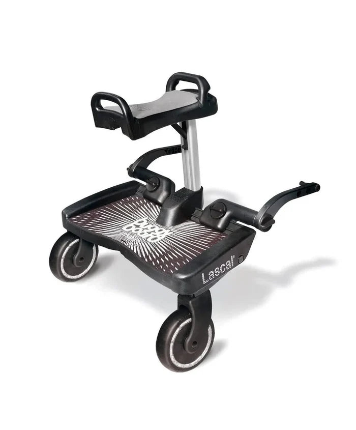 Lascal Buggy Boards Lascal BuggyBoard Maxi Plus - Black / Grey Seat
