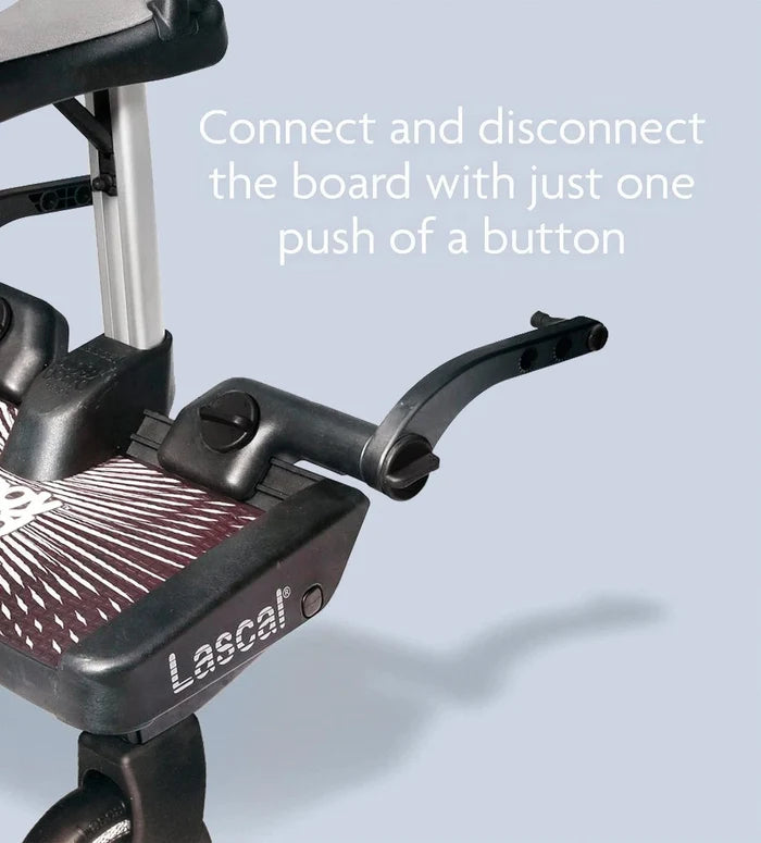 Lascal Buggy Boards Lascal BuggyBoard Maxi Plus - Black / Grey Seat