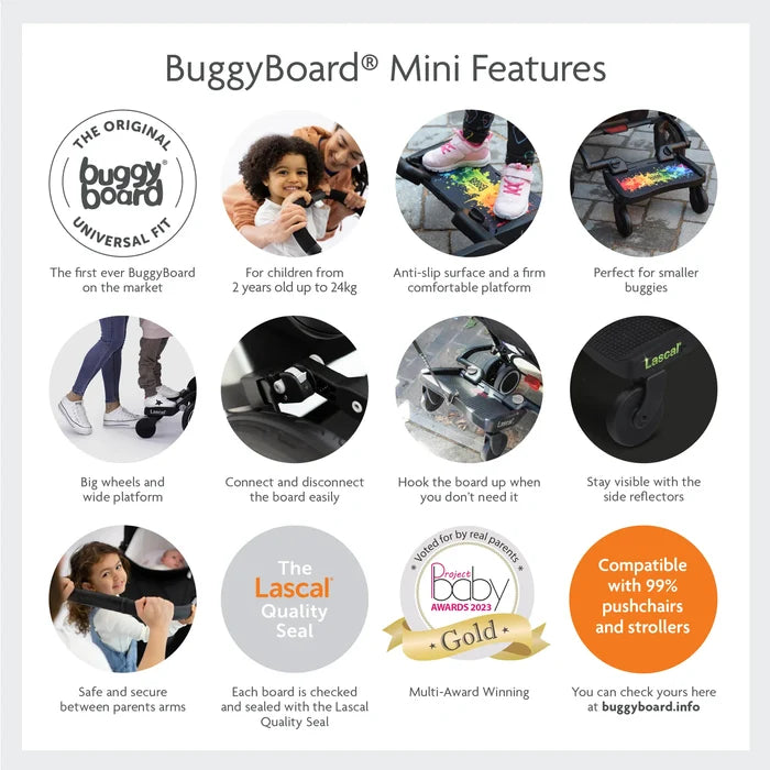 Lascal Buggy Boards Lascal BuggyBoard Mini - Grey Camo