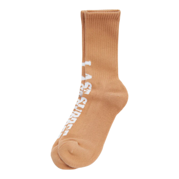 Last Supper - Mushroom Brown Logo Crew Socks