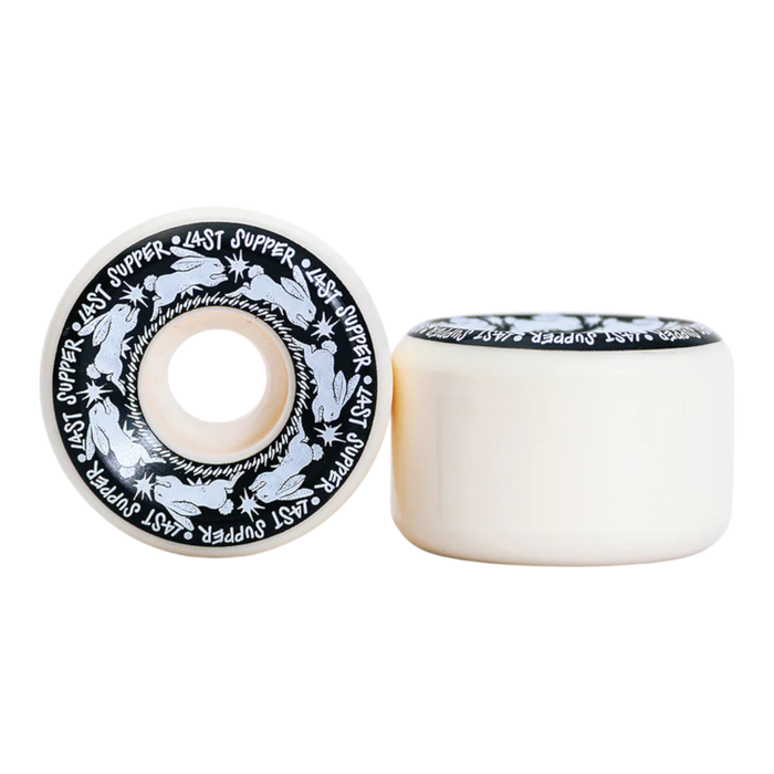 Last Supper - White 53mm 101A Conical Wide Skateboard Wheel (4 pack)