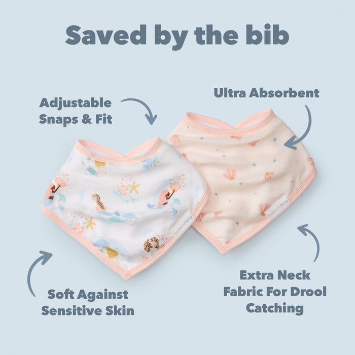 Loulou Lollipop Bibs Loulou Lollipop Bandana Bibs - Mermaids