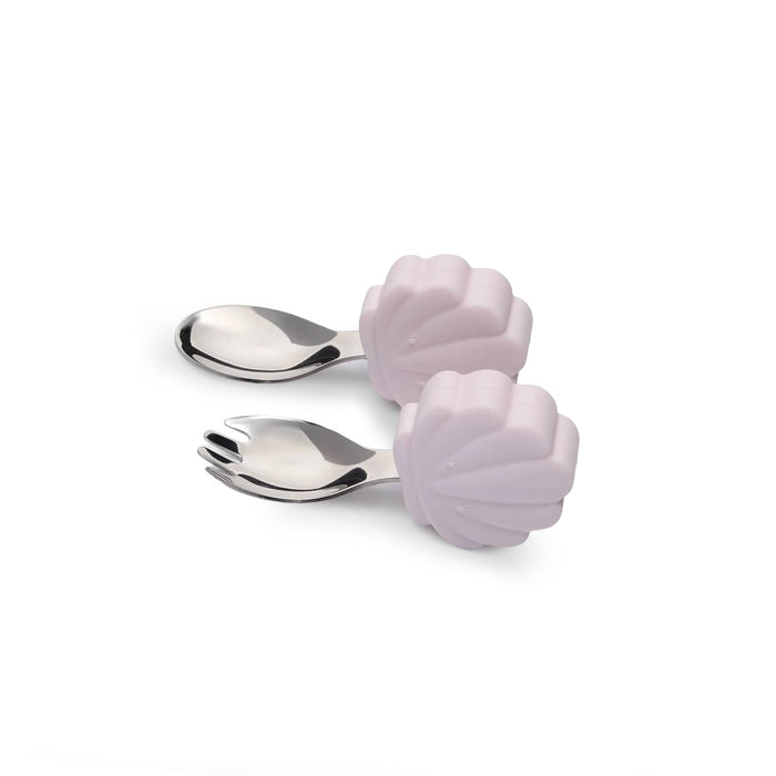Loulou Lollipop Nursing & Feeding Loulou Lollipop Learning Utensils - Skylar Shell
