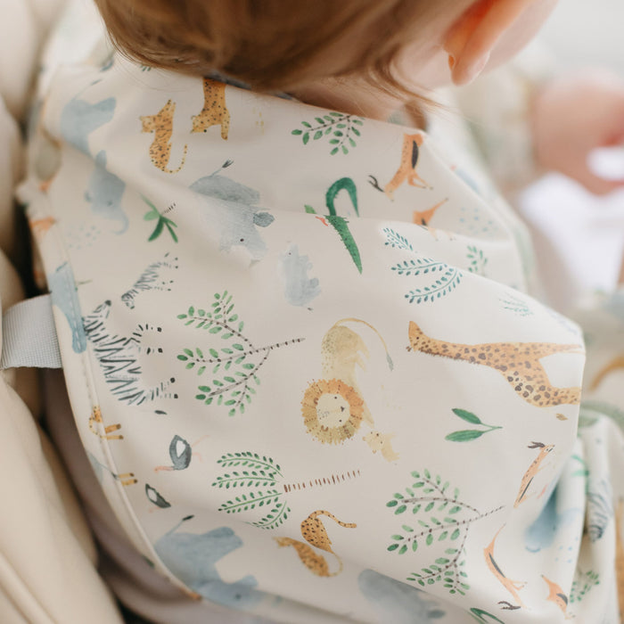Loulou Lollipop Bibs Loulou Lollipop Long Sleeve Bib - Safari Jungle