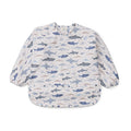 Loulou Lollipop Bibs Loulou Lollipop Long Sleeve Bib - Smiley Sharks