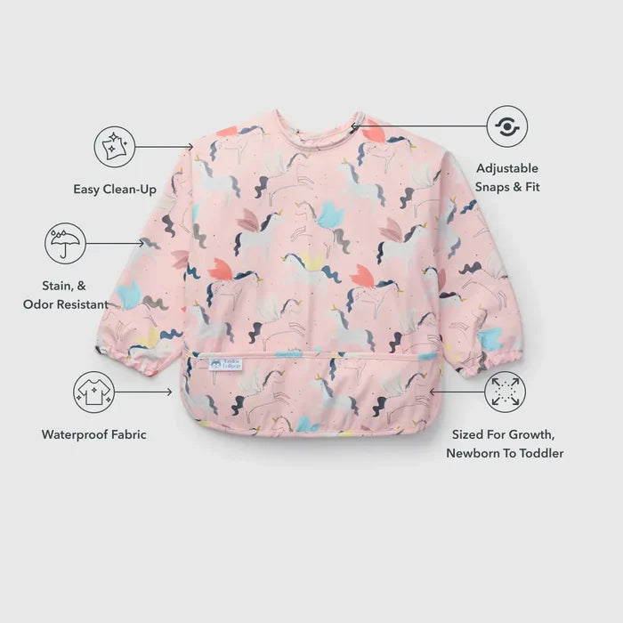 Loulou Lollipop Bibs Loulou Lollipop Long Sleeve Bib - Unicorn Ballet