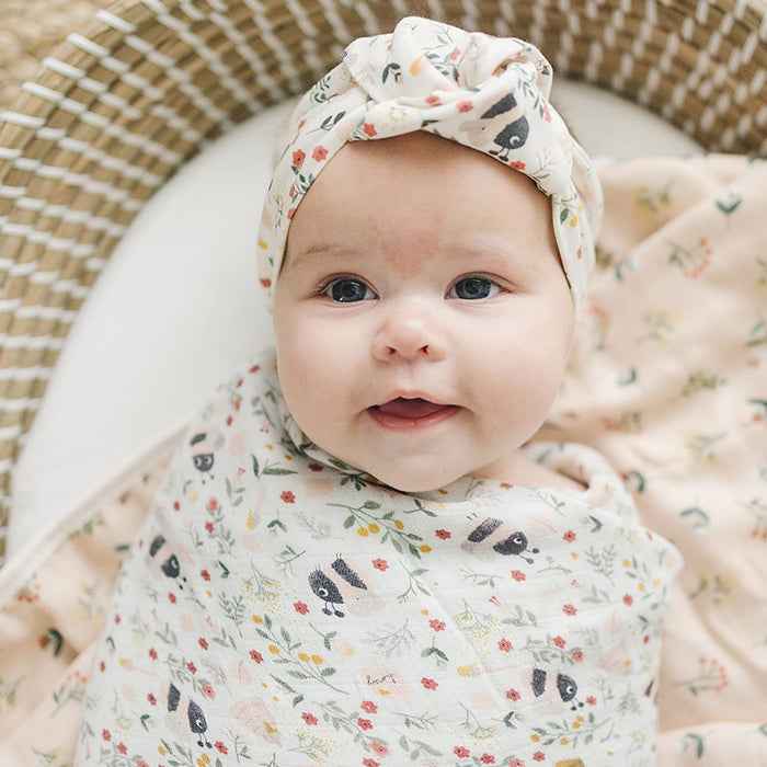 Loulou Lollipop Swaddle Loulou Lollipop Muslin Swaddle - Bumble Bee