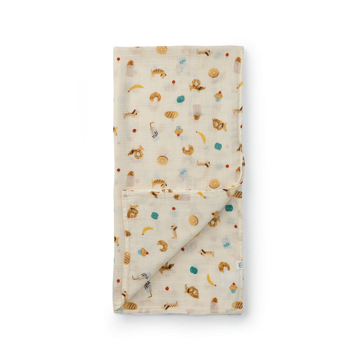 Loulou Lollipop Swaddle Loulou Lollipop Muslin Swaddle - French Breakfast