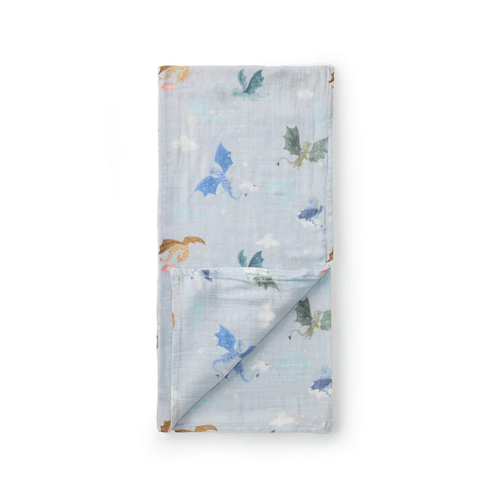 Loulou Lollipop Swaddle Loulou Lollipop Muslin Swaddle - Magical Dragons