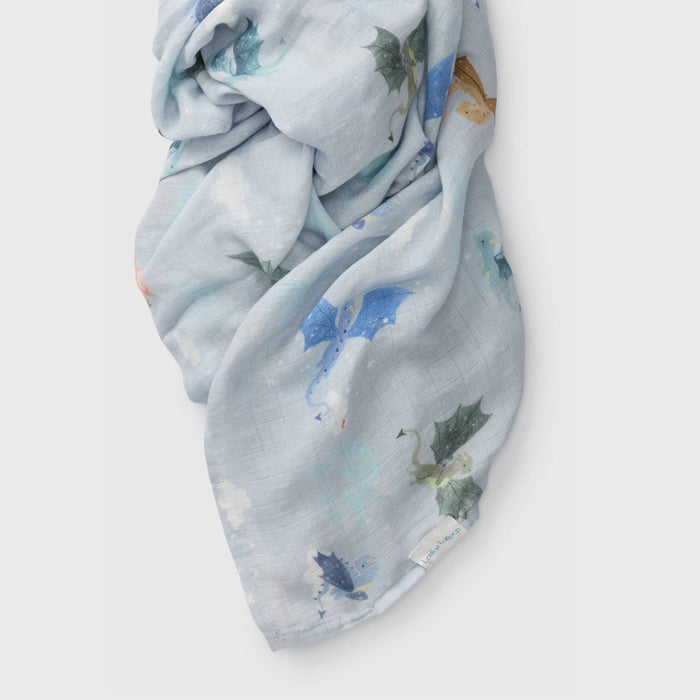 Loulou Lollipop Swaddle Loulou Lollipop Muslin Swaddle - Magical Dragons
