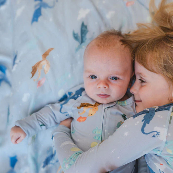 Loulou Lollipop Swaddle Loulou Lollipop Muslin Swaddle - Magical Dragons
