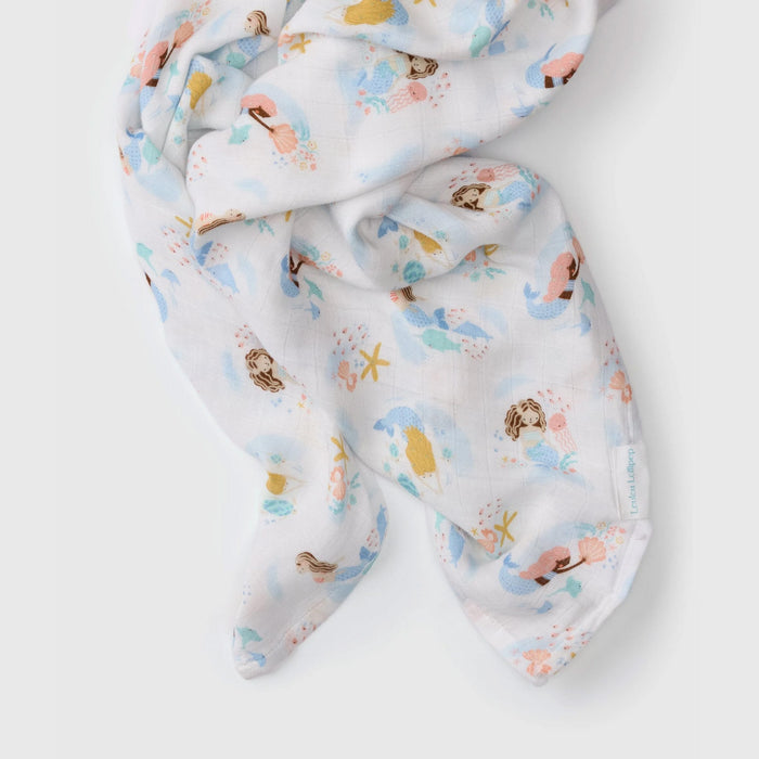 Loulou Lollipop Swaddle Loulou Lollipop Muslin Swaddle - Mermaids