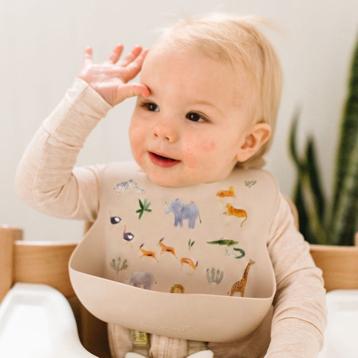 Loulou Lollipop Bibs Loulou Lollipop Silicone Bib - Safari Jungle