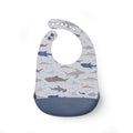 Loulou Lollipop Bibs Loulou Lollipop Silicone Bib - Smiley Sharks