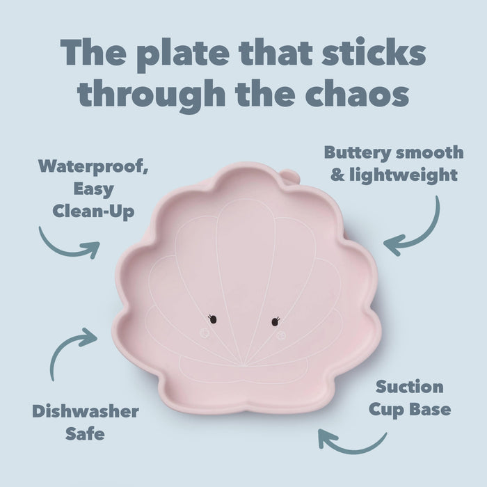 Loulou Lollipop Nursing & Feeding Loulou Lollipop Snack Plate - Skylar Shell