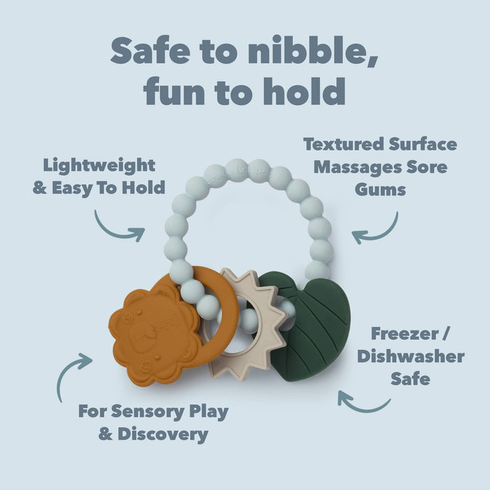 Loulou Lollipop Pacifiers & Teethers Loulou Lollipop Teething Charms - Liam Lion