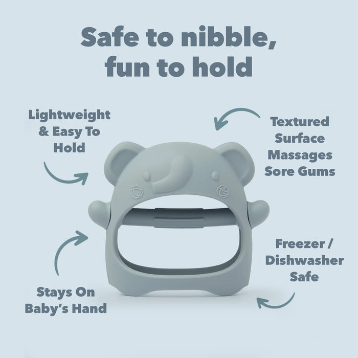 Loulou Lollipop Pacifiers & Teethers Loulou Lollipop Teething Mitt - Elephant