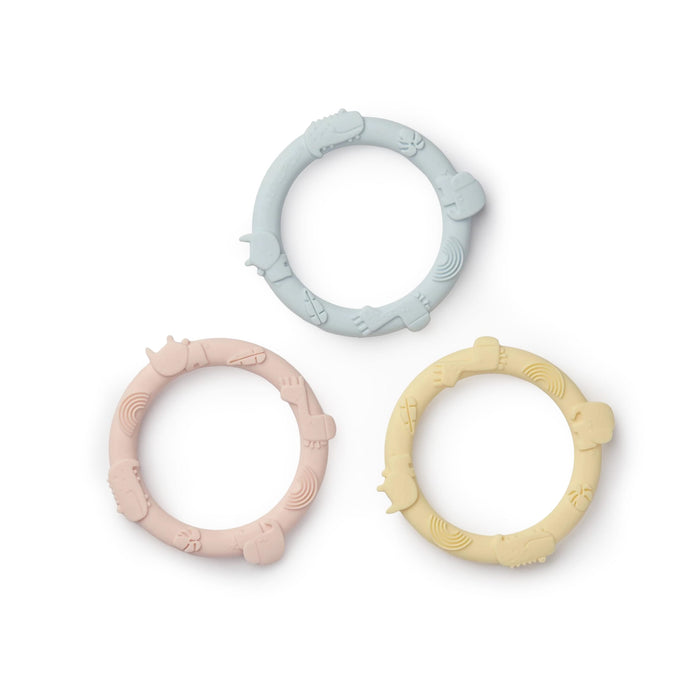 Loulou Lollipop Pacifiers & Teethers Loulou Lollipop Teething Ring Sets - Pastel