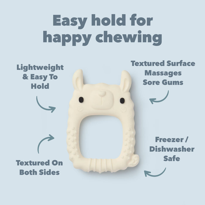 Loulou Lollipop Pacifiers & Teethers Loulou Lollipop Wild Teether Animals - Lane Llama