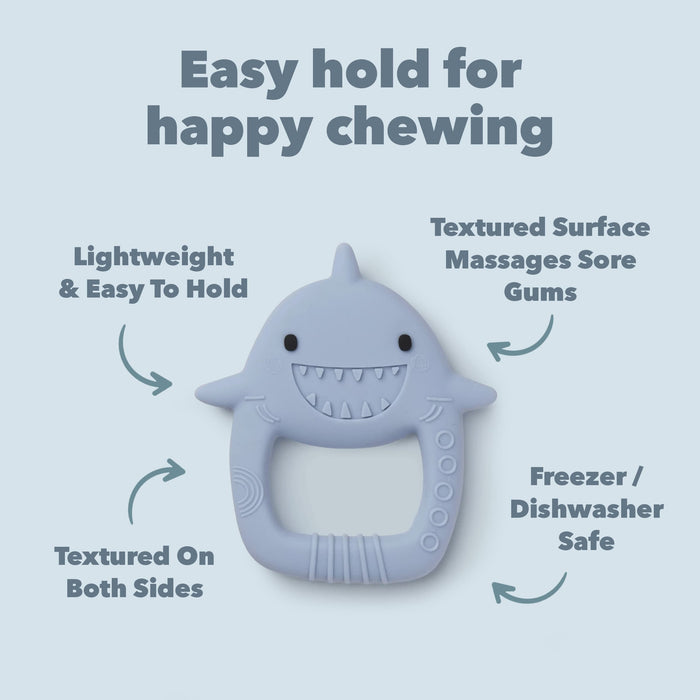 Loulou Lollipop Pacifiers & Teethers Loulou Lollipop Wild Teether Animals - Sarah Shark