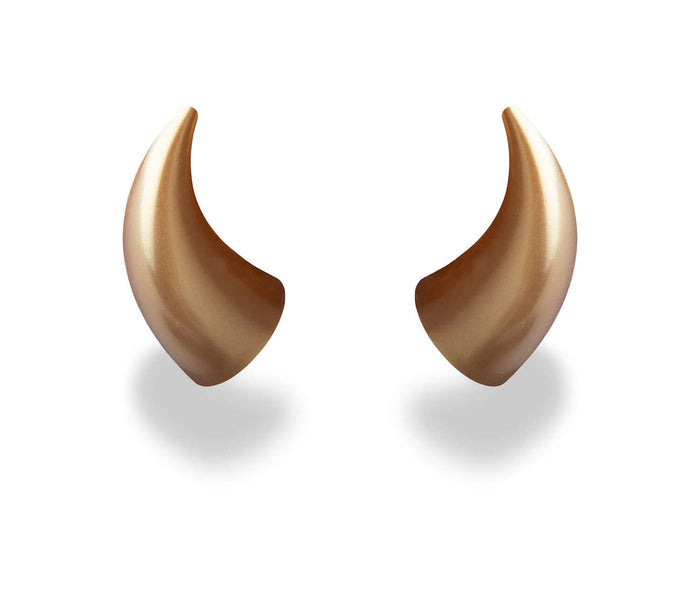 MagNeatOhz: Large Gold Devil Horns for Helmet