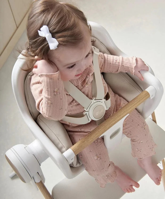 Mamas & Papas Bouncer Mamas & Papas Eno Highchair, Bouncer & Cushion Bundle - Cashmere