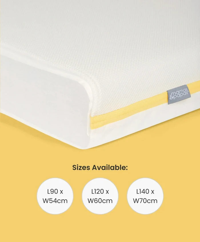 Mamas & Papas Mattresses Mamas & Papas Essential Airflow Fibre Cotbed Mattress