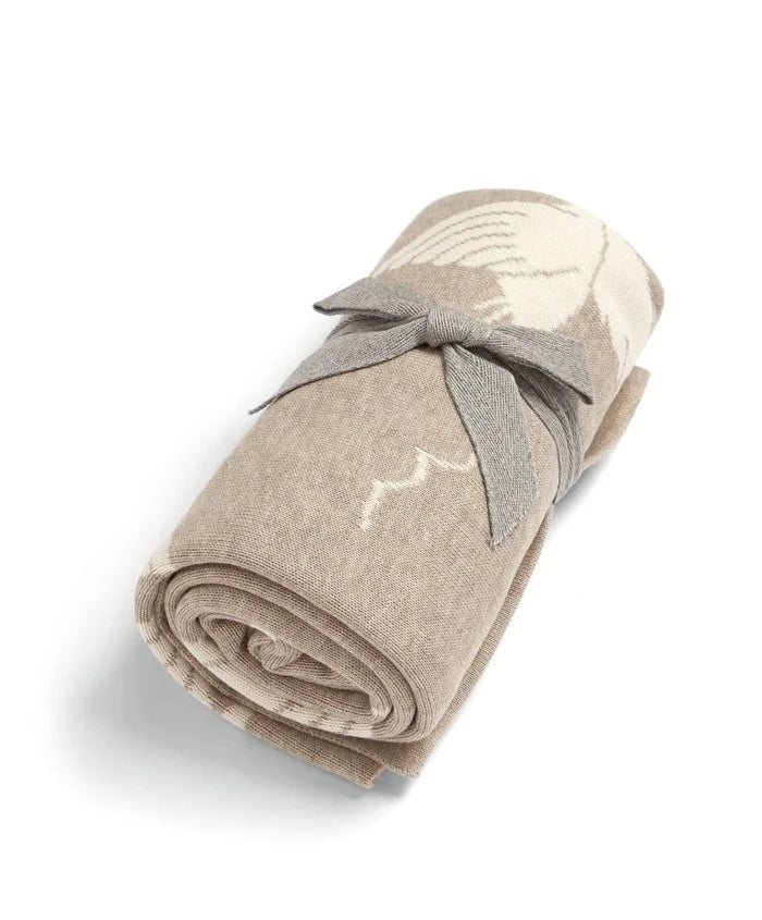 Mamas & Papas Blankets Mamas & Papas Knitted Blanket - Welcome to the World, Duckling Mocha