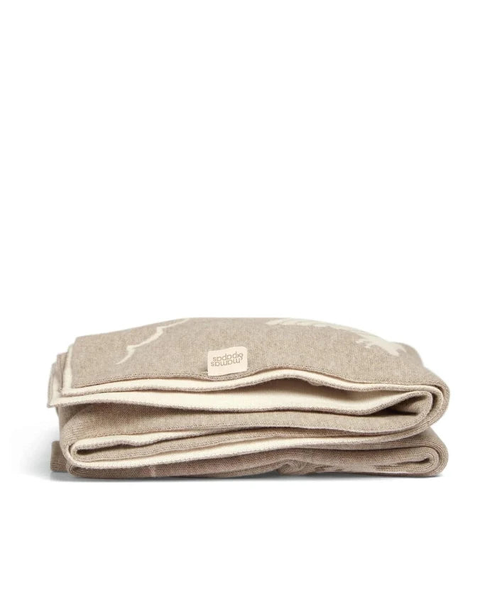 Mamas & Papas Blankets Mamas & Papas Knitted Blanket - Welcome to the World, Duckling Mocha