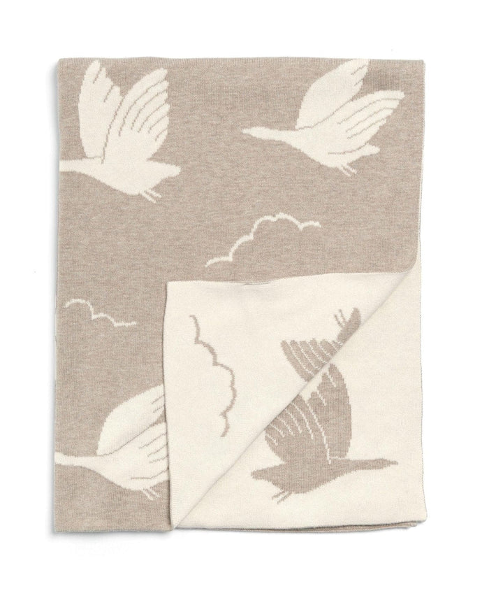 Mamas & Papas Blankets Mamas & Papas Knitted Blanket - Welcome to the World, Duckling Mocha
