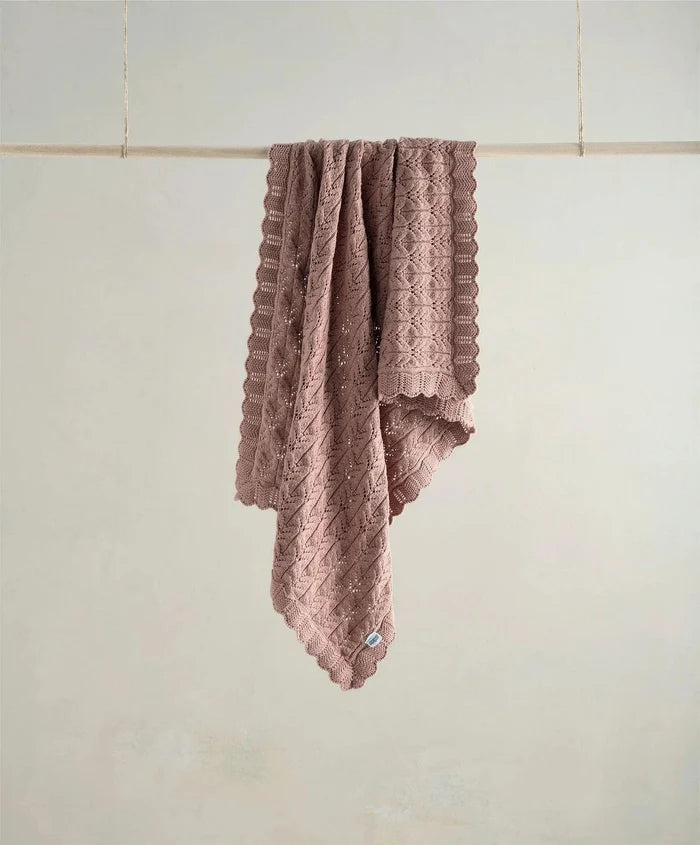 Mamas & Papas Blankets Mamas & Papas Knitted Blanket - Welcome to the World, Wildflower