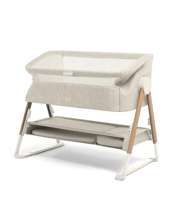 Mamas and Papas Cribs Mamas & Papas Lua Bedside Crib - Beige
