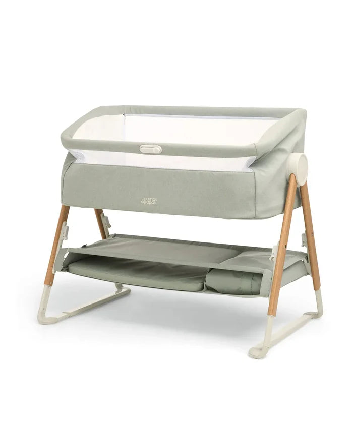 Mamas & Papas Cribs Mamas & Papas Lua Bedside Crib - Sage