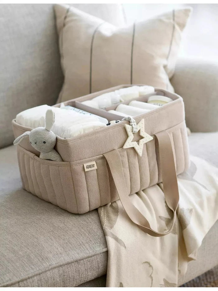 Mamas & Papas Diaper Organizers Mamas & Papas Nappy Caddy - Neutral Waffle