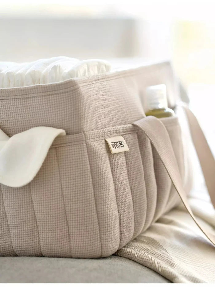 Mamas & Papas Diaper Organizers Mamas & Papas Nappy Caddy - Neutral Waffle
