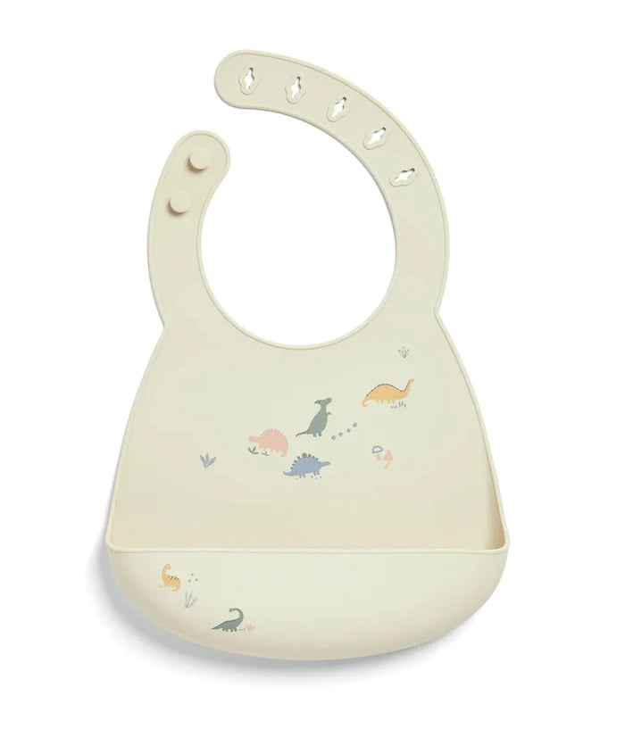 Mamas & Papas Nursing & Feeding Mamas & Papas Silicone Bibs (2 Pack) - Dino Teal