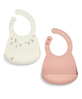 Mamas & Papas Nursing & Feeding Mamas & Papas Silicone Bibs (2 Pack) – Floral Berry