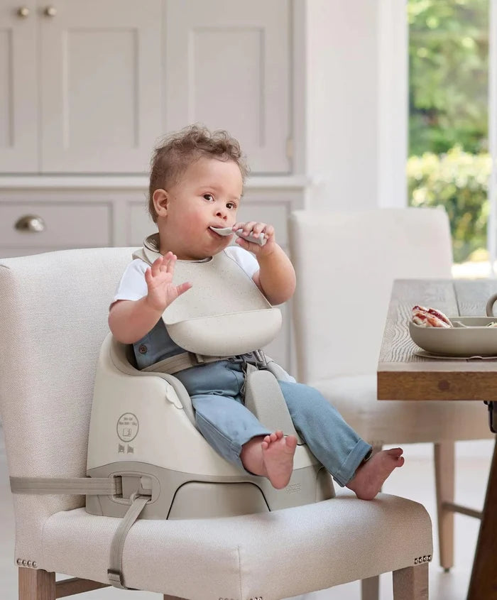 Mamas & Papas Nursing & Feeding Mamas & Papas Silicone Bibs (2 Pack) – Neutral Speckle
