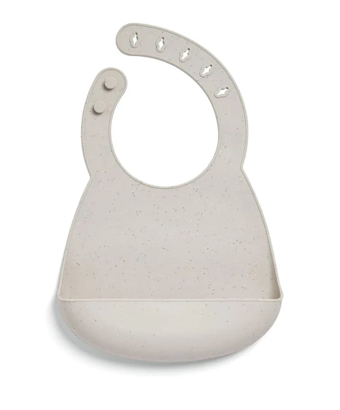Mamas & Papas Nursing & Feeding Mamas & Papas Silicone Bibs (2 Pack) – Neutral Speckle