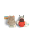 Mamas & Papas Toys Mamas & Papas Wrist Rattle (2 Pack) - Hippo/Ladybird