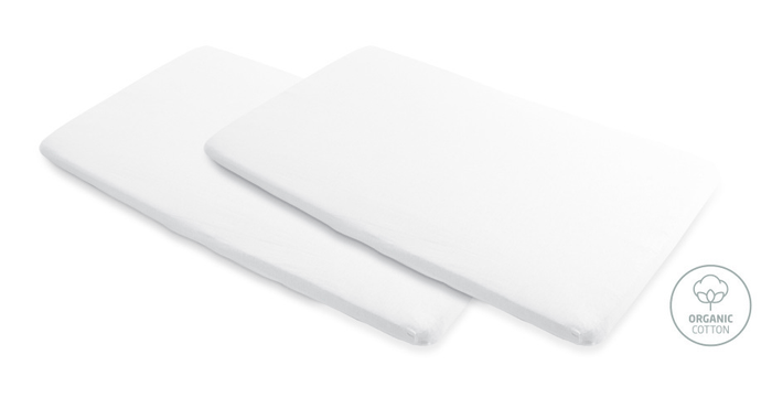 Maxi Cosi Cot Bed Sheets Maxi Cosi Iris 2 / Calao Light Bedsheets 2pk - White