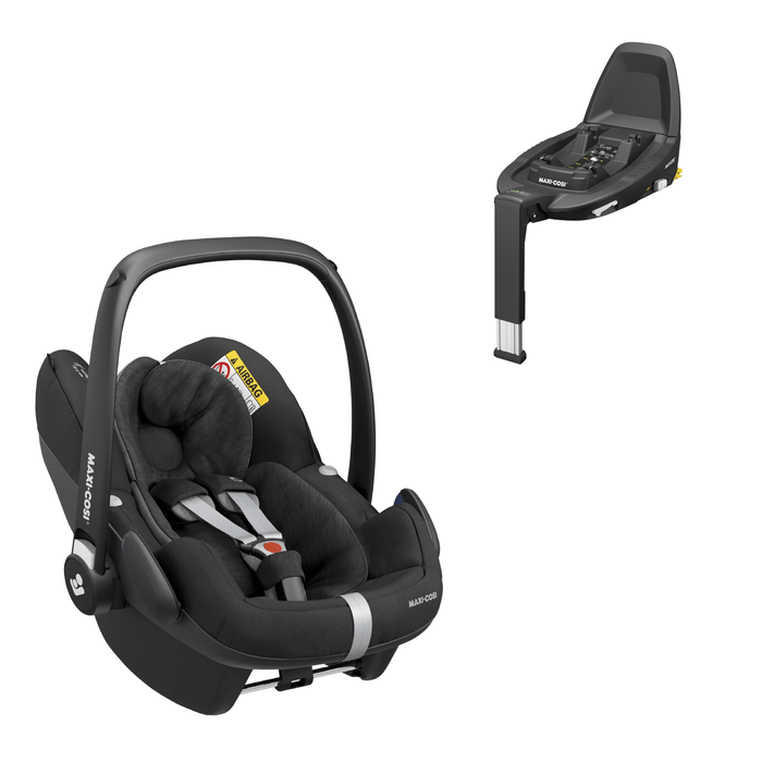 Maxi Cosi CAR SEATS Maxi Cosi Pebble Pro i-Size Carseat with FamilyFix 3 - Black