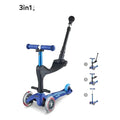 Micro Scooters Scooter Micro 3 in 1 Deluxe Plus Scooter (with Push Handle) - Blue
